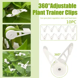 10pcs 360 graus Bels Benders Planta Ajuste Apoia Ixed Clipes Planter Tools Ferramentas de jardim Planta Bender