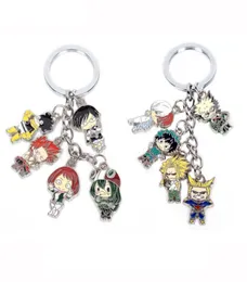 My Hero Academia Keychain Figures Toys liga de liga Keyring Deku Bakugou Todos podem ASUI Japanese Anime Collection4796603