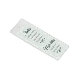 Vinil 82x212mm Fiyat Etiketi Zarf PVC Tutucu İşaretli Plastik Torba Koruyucusu İş Bilet Kartı Etiket Örnek Cep