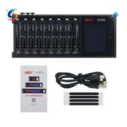 شحنات TZT ISDT N8 N16 N24 LCD Display Universal Smart Fast Battery Charger 8Slot للبطاريات القابلة لإعادة الشحن AA AAA LIION