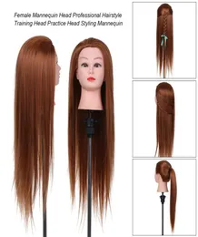 Female Mannequin Head Professional Hairstyle Training Head For Hairdresser Student 28 Inch Practice Head Styling Mannequin W90677190523