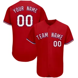 Men's Baseball Jersey Custom Plus Size Baseball Shirt Print Name/Number Short Sleeve Cardigan Casual T-Shirt Fan Gift