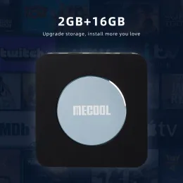 MECOOL KM2 PLUS/km2 4K Android TV Box AmLogic S905X4 2GB 8GB/16GB USB3.0 100M LAN 2.4G 5G WiFi DOBY ATMOS AUDIO TV Caixa 2022