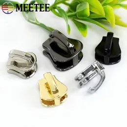 Meetee 10-50pcs 3# 5# 8# 10# ползунки Zipper для смолы Zips Bag Sead Zip Head Kit Комплект DIY Pocket Zippers Slider Accessories