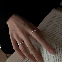 High End Vancefe Designer Pierścienie dla kobiet 925 srebrny okrągły pierścionek z koralikiem prosty projekt trendu
