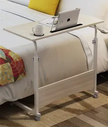 Dizüstü bilgisayar başucu masa çıkarılabilir asansör ev kanepe yatak odası basit katlanır masa çalışması küçük masa