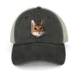 Tatlı Patates Bengal Kedi Kovboy Şapka Çocuklar İçin Sokak Giyim Anime Ball Cap Womens Plaj Outlet Erkekler 240410