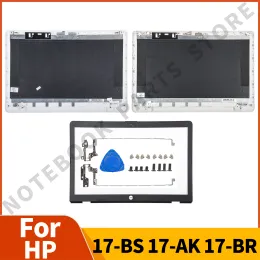 Случаи Новые для HP 17BS 17AK 17BR TPNW129 Серия ЖК -дисплея с задней крышкой/передняя рамка/печи WhitesIlver.