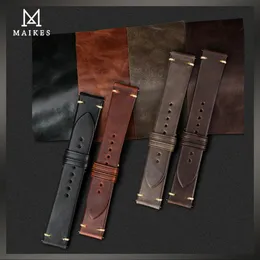 Maikes Quick Release Watch Band Италия овощная загорелая кожа для Huawei Galaxy Watch 22 -мм коров