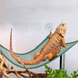 Pet Lizard Lounger Hammock Geckos Bed Mats Pet Reptile Mat Hammock Play Toys Swing Oxford Fabric för Reptil Snake Lizard Climb