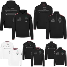 2024 F1 Team Hoodie Formula 1 Driver Full-length Zip Softshell Jacket Racing Fans Hooded Sweatshirt Men's Women 1/4 Zip Sweat Hoodie