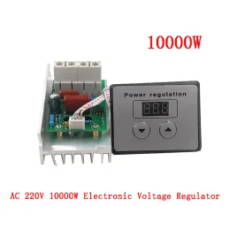 AC 220V 10000W 80A Controle digital SCR SCR Electronic regulador de velocidade Controle de velocidade Termostato dimmer + medidores digitais 10000 W