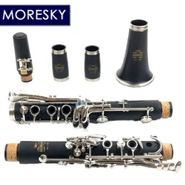 MORESKY Clarinet 17/18 Keys Bb Natural hard rubber/Bakelite ABS pipe body material Clarinet