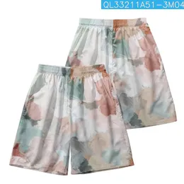 Luźne japońskie barwniki nadrukowane Kimono Beach Shorts Mężczyźni Kobiet Streetwear Yukata Shirt Haori Cardigan Cosplay