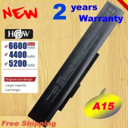 Piller HSW 14.4V 8 Hücreler Dizüstü Bilgisayar Pili A42A15 40036064 MSI A6400 CX640 (MS16Y1) CR640 Gigabyte Q2532N DNS 142750 153734 Hızlı Shi