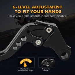 CNC Titanium Clutch & Brake Levers – Fits Triumph Tiger 800 XC / XCX / XR / XRX