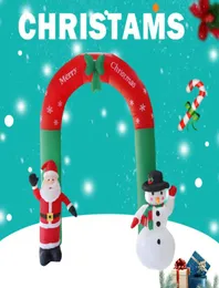 Decorazione natalizia all'aperto gonfiabile per esterni snowman arco Merry natalizi di natale per la spesa di shopping bar natalizi 59993637