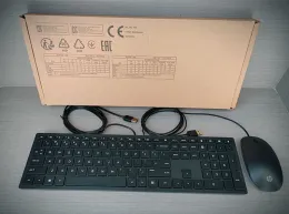 Combos 100% Origina przewodowa USB Ultrathin Allinone PC Keyboard i zestaw myszy dla HP TPCP001K / TPCP001K