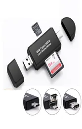 Micro SDTF Memory Card Reader 3in1 USB 20 Typ C CardReader OTG Adapter för PC Laptopsmart Phone Tablet XBJK21056797599