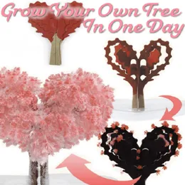 Magic Growing Tree Paper Sakura Crystal Trees Desktop Cherry Blossom Toys in magazzino