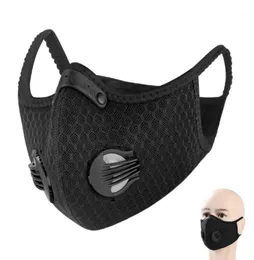 Half Face Mask Cycling com Válvula de respiração de filtro Ativada Carbono PM 25 Antipolluição Homens Mulheres Biciclo Esporte Bicicleta Máscara Máscara15151586