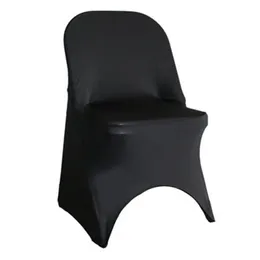 10pcs Lycra Spandex Folding Covers Covers Elastic Stretch Party Wedding Chair Covers Hotel Decoration