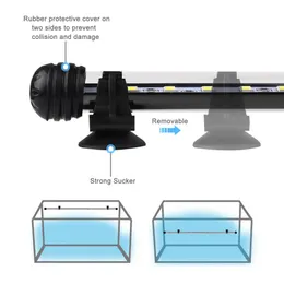 RGB LED Aquarium Light Waterfoof Fish Tank Light Bar White Submersible Underwater Lamp 18/28/38/48cm