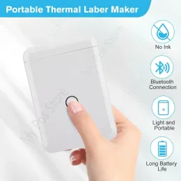 الطابعات NIMBOT D110 D11 White Portable Label Printer Mini Pocket Sticker Maker Hangul Eybrew Edevheadhesive Nimbot Thermal Printer