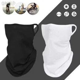 Mascheri per la faccia di moda Maschere Galler Ciccing Bandana Copertura in maglia di bandana Copertina Mezza Maschera per appendersi per la seta di seta per la seta di seta fresca tubo a tubo sport sport che gira da caccia da caccia da donna 240410