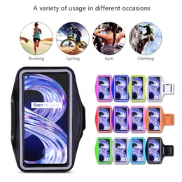 Trening Cover Band Case do Realme 11x 11 10s 10t 10 9 9i Pro plus 4G 5G Sport Running Gym Phone Torka torebka