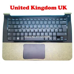 Frames Laptop Palmrestkeyboard dla Samsung NP900X3A 900X3A English USA Wielka Brytania UK BA7503260A z TOMINKPAD GALKLIT NOWOŚĆ