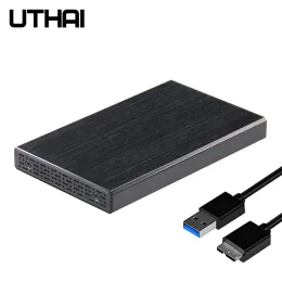 CLACCIA UTHAI G14 USB3.0 HDD MOBIE CASE SATA3 SSD Supporto di assistenza a 6 TB Portable Hidisk portatile da 2,5 pollici da 2,5 pollici SATA su USB Box con cavo