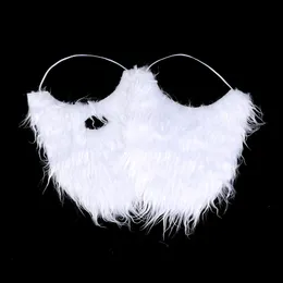 1Pc Party performance props Santa Claus white beard fake Beard Set Xmas Party Decor