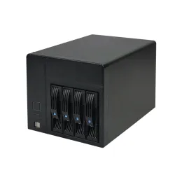 Towers Home Storage Hotswap NAS Server Chassis IPFS 4 Buchten 6 GB SATA Backplane Support Miniitx Motherboard Flex 250W Netzteil