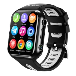 時計デュアルカメラW5 Android 9.0 4Gビデオコールスマートウォッチ電話4コアCPU 8GB 16GB GPS WiFi Student Children App Store SmartWatch