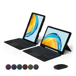 Huawei MatePad SE 10.4 2022 AGS5L09 AGS5W09 Tablet Case for MatePad SE 10 4 분할 키보드의 케이스 터치 패드 키보드 백라이트