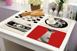 Tema E Variazioni Lady Face Table Tabella scrivania decorativo pad di casa tovaglie tovaglie tovagliette piazza da tavolo per tavolo da pranzo tappetino