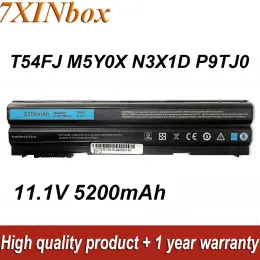 البطاريات 7xinbox T54FJ 11.1V 5200MAH بطارية الكمبيوتر المحمول M5Y0X 8858X لـ Dell Latitude E6420 E6520 E5520 E5420 E6430 E5530 E5430 Series