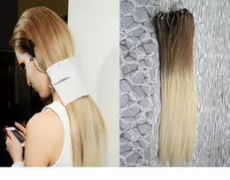 Ombre Micro Loop Easy Rings Beads Extensions 1G 100G 6 613 Блондинка -человеческие волосы наращивание микросхемы 7497962
