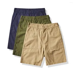 Shorts maschile estate May Khaki Vintage Cargo Casual Pants Fifth Medium