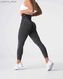 Roupas de ioga contornizes de leggings sem costura curvas de elevação feminina Treles de treino de ioga roupas de ginástica roupas de ginástica esportes de fitness wear rosa C6206 Y240410