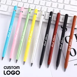 Lápis de metal criativo Pen personalizado eterno personalizado não pode terminar o aluno de escritório de escritórios de lápis de papelaria por atacado por atacado