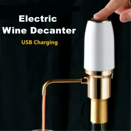 One Touch Electric Wine Aerator And Dispenser Quick Sobering Decanter USB Charging Automatic Wine Pourer For Bar Party Kitchen