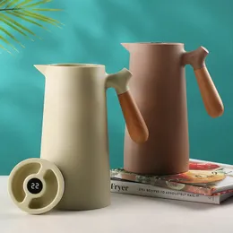 1000 ml di caffè termico Display a temperatura della caraffa a doppia parete thermos pentola ad alta capacità cucina da cucina da tè