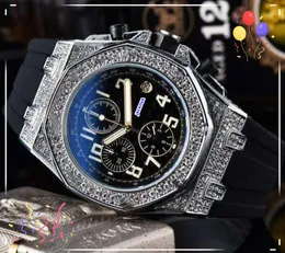 Relogio Masculino Six Stikes Mili militari orologi Stop Watch Business Leisure Set Auger Cool Bubbe Clock Orologio Data automatica Data automatica 24 ore Calendario Regali di orologio