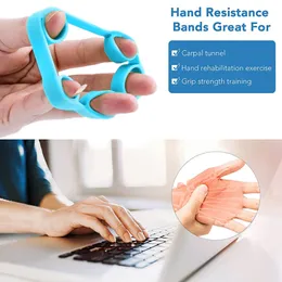 Hand Gripper Silicone Finger Expander Exercise Hand Grip Wrist Strength Trainer Finger Exerciser Resistance Bands Fitness