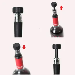 فراغ النبيذ المدخر مضخة النبيذ Preserver Pump Pump Stopper Vacuum Severs Saver Bottle Stoppers Wine Associory Bar Tools