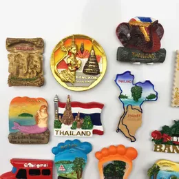 Thailand turist souvenir kreativt fotavtryck pattaya phuket strand bangkok frimärken flip flop koh chan kylmagnet landsdekor