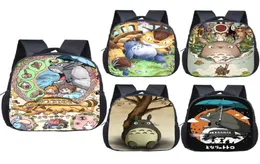 Anime Totoro Backpack Saco para crianças Meninas meninas desenho animado do jardim de infância do jardim de infância do infantil Backpack Backping Bags Bookbag Gift 2111102047334
