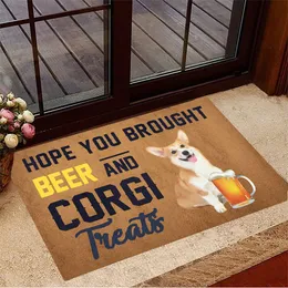 Funny Schnauzer Doormat Hope You Brought Beer Treats